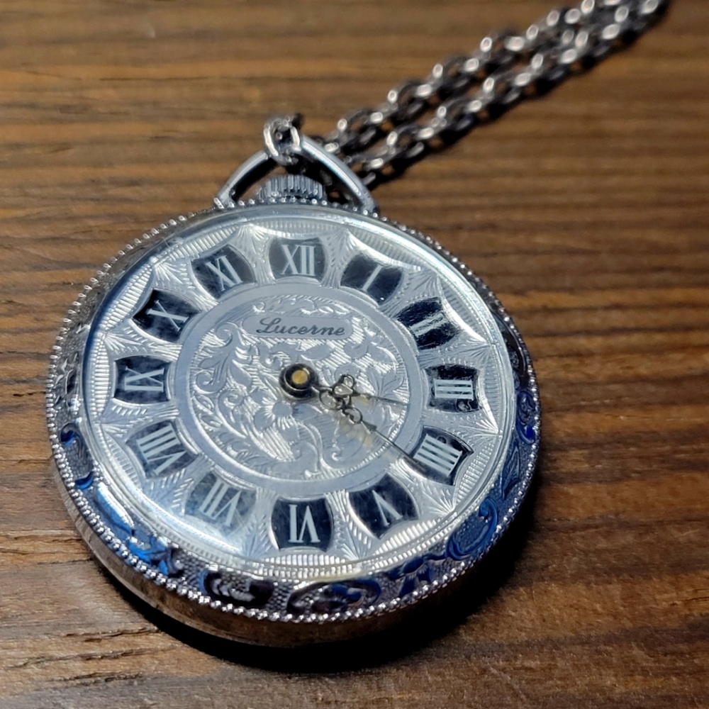 Vintage Lucerne Pendant Swiss Watch